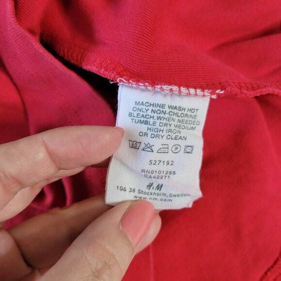 H&M L.O.G.G. Long Sleeve Red Tee - Size XL - Picture 6 of 8